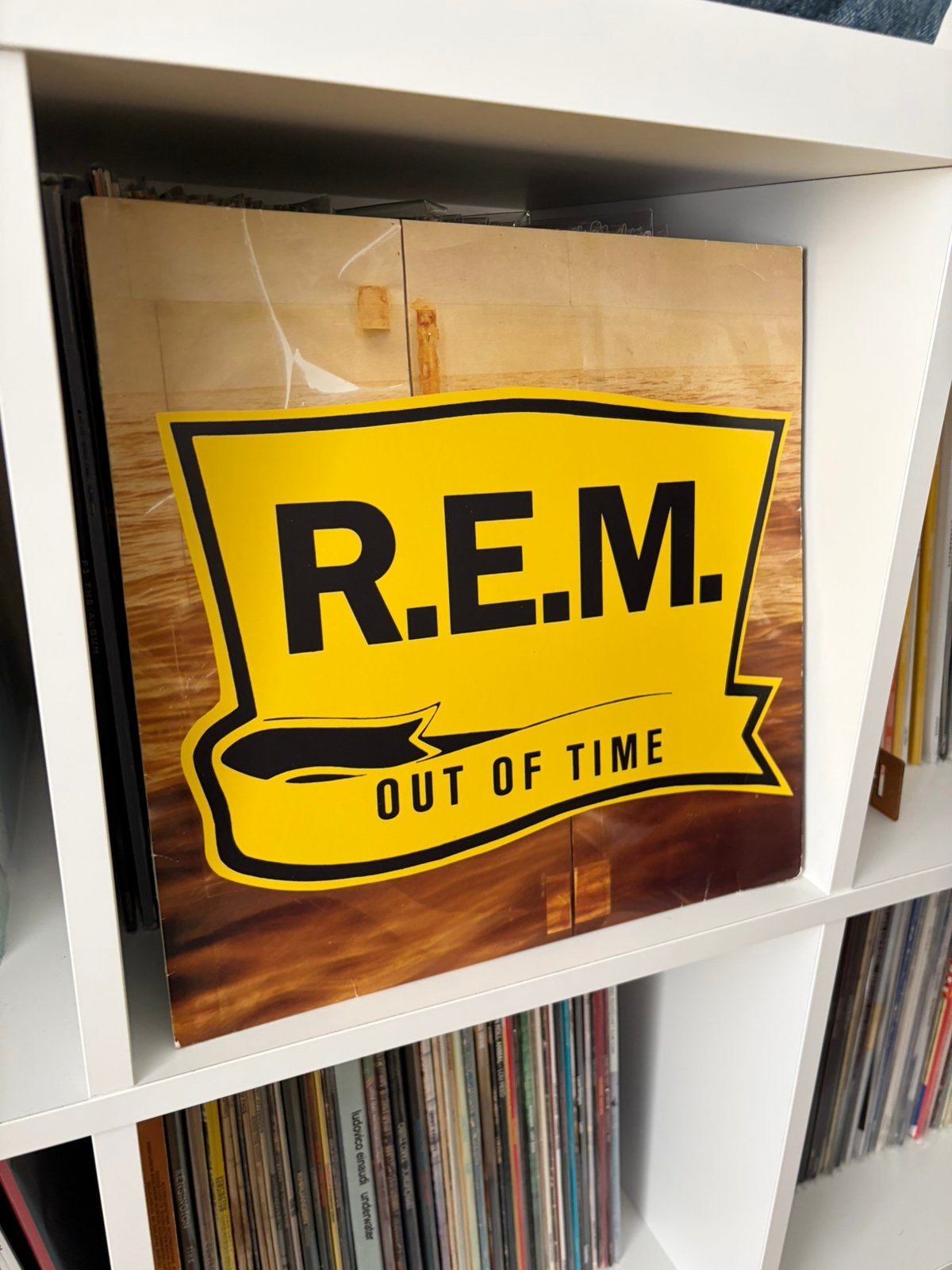 R.E.M - Out Of Time vinyl, Cd's en Dvd's, Vinyl | Rock, Ophalen of Verzenden, Zo goed als nieuw, 12 inch, Poprock