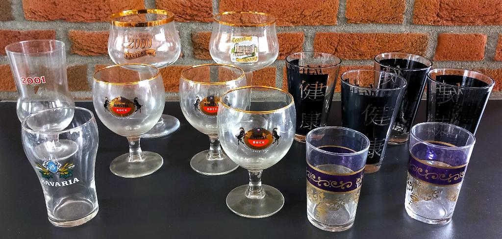 Pakket 13 - Keuken E - 13 bier- en sapglazen - €10, Ophalen, Nieuw, Overige typen