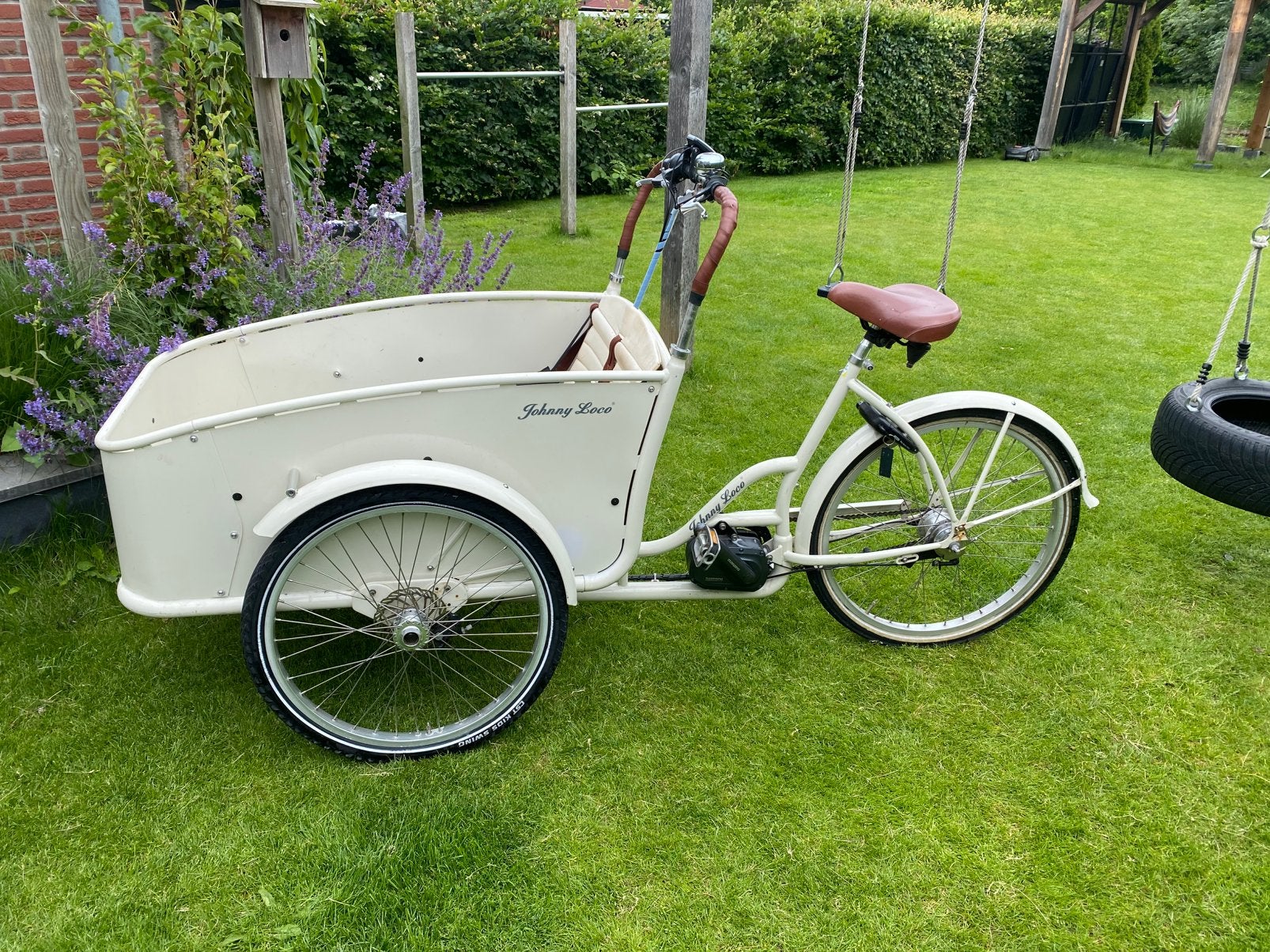 Johnny loco electrische bakfiets te koop, Fietsen en Brommers, Ophalen, Zo goed als nieuw, 2 kinderen, Johnny Loco