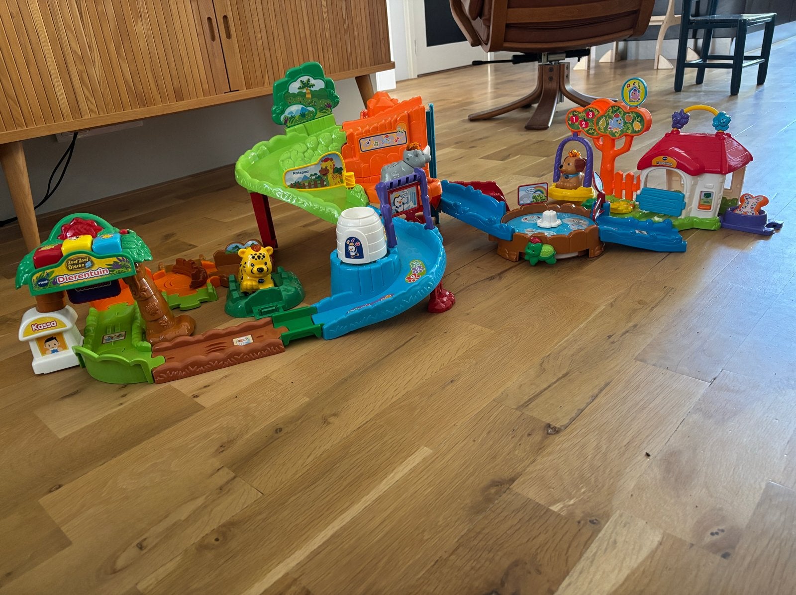 VTech Zoef Zoef Dieren Speelset met Geluid en Licht, Ophalen, Zo goed als nieuw, Overige typen, Met licht