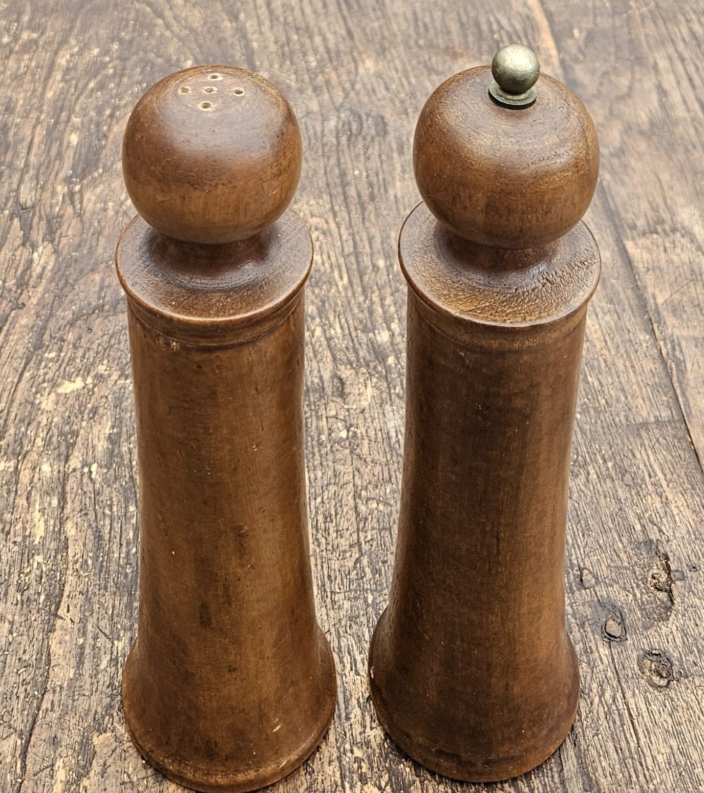 Vintage Pepermolen en zoutstrooier, Antiek en Kunst, Ophalen of Verzenden