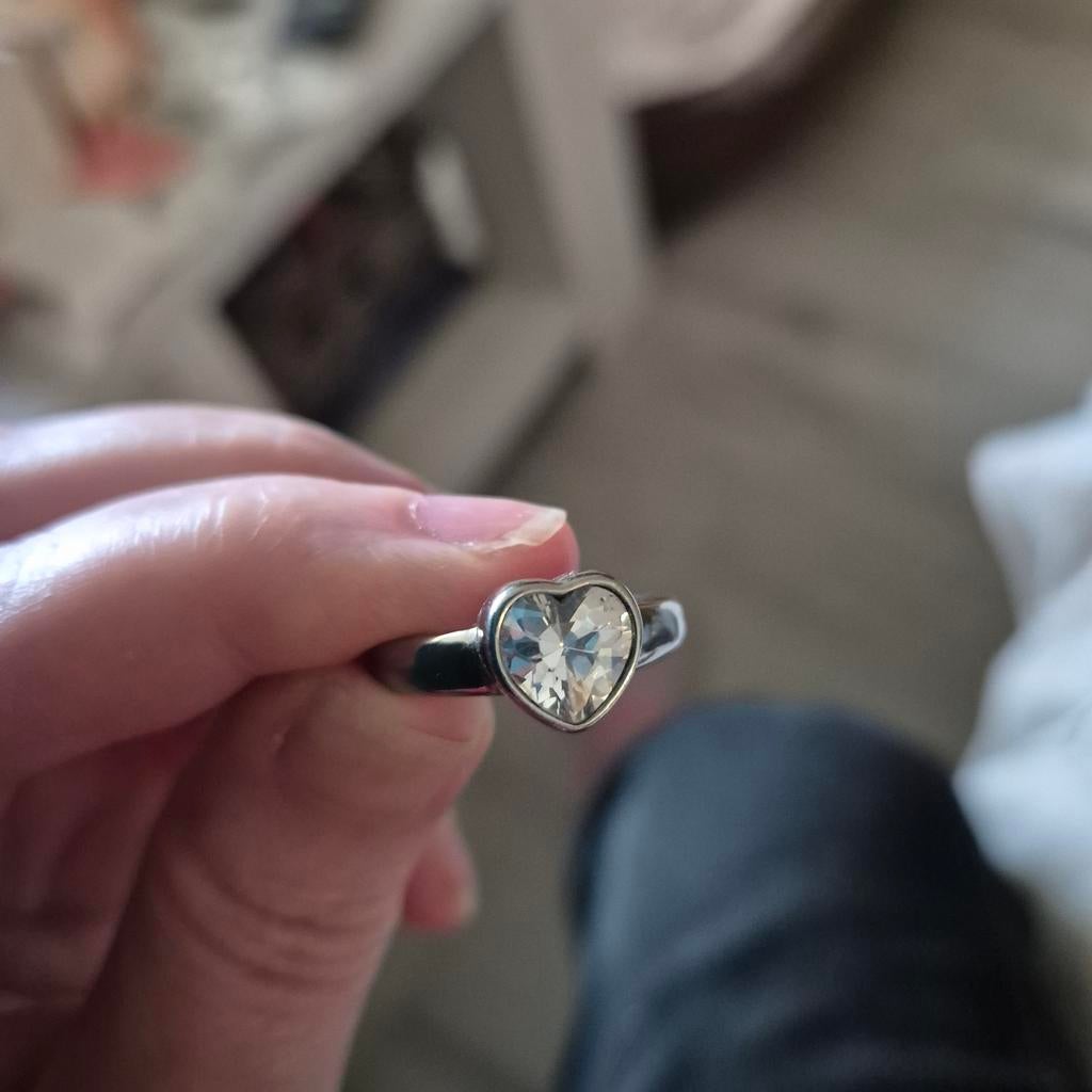 2 Lucardi stalen ringen, maat 18.5, nooit gedragen, Ophalen of Verzenden