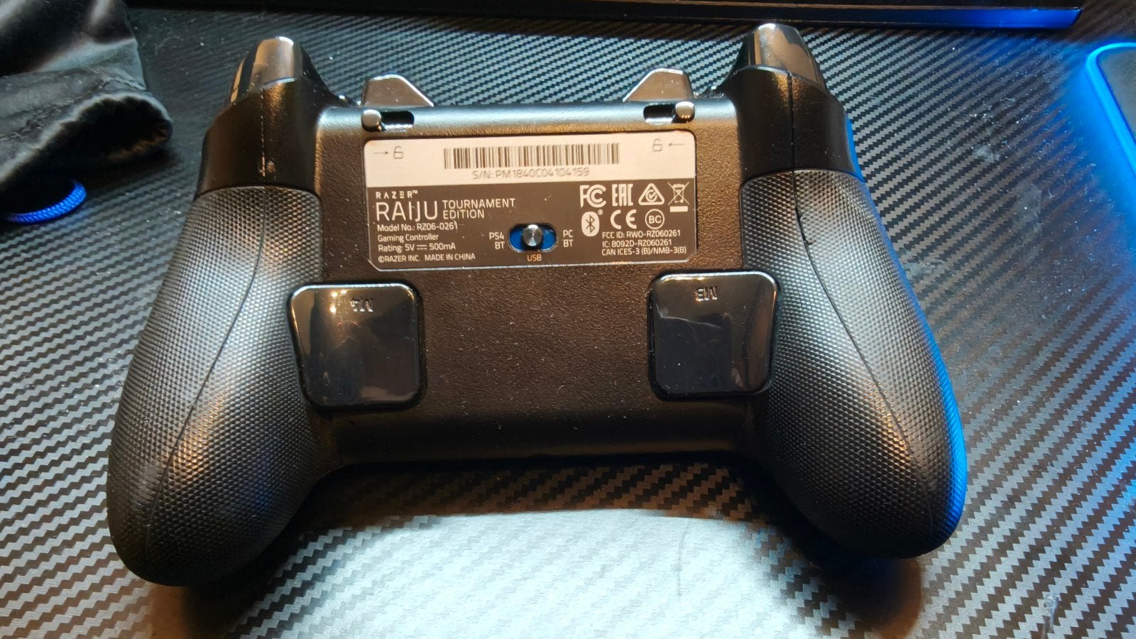 Razer Raiju Tournament Edition Controller PS4, Spelcomputers en Games, Ophalen of Verzenden, Zo goed als nieuw, Controller, PlayStation 4