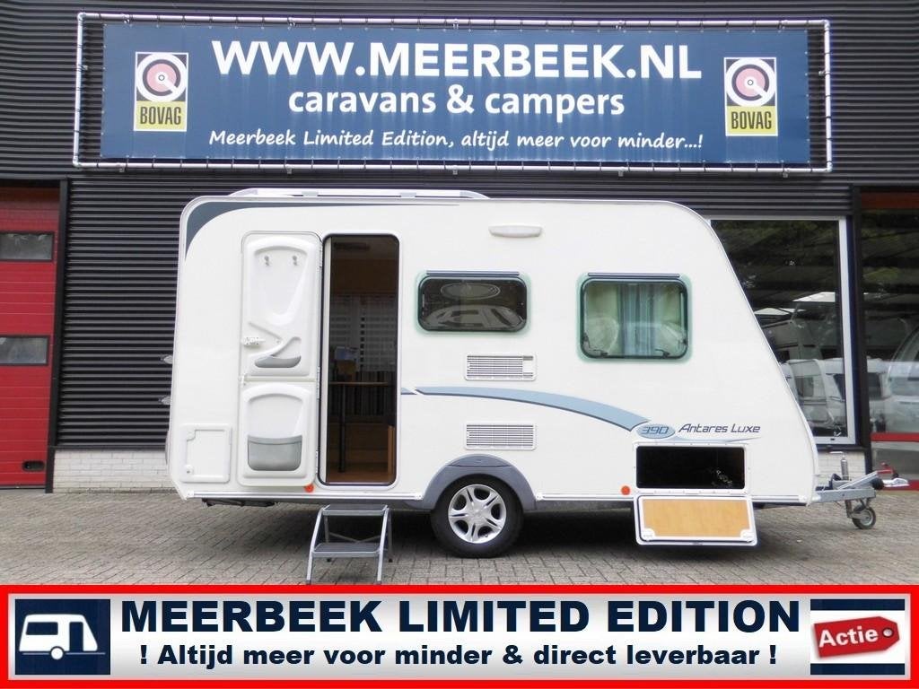 Caravelair Antares Luxe 390 820 KG LEEG+VOORTENT/LUIFEL+ALUM, Caravans en Kamperen, Caravans, Treinzit, 750 - 1000 kg, Particulier