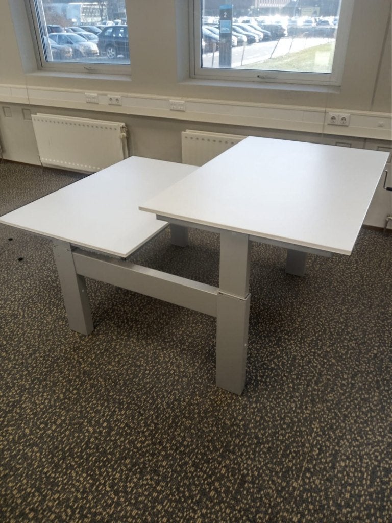 Duo bureau slinger verstelbaar, Ophalen of Verzenden, In hoogte verstelbaar, Gebruikt, Duo-bureau