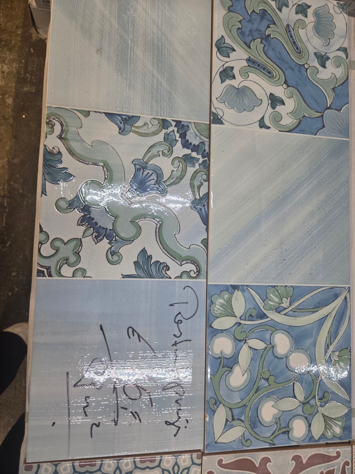 30m2 Decor Tegel Blauw 20x60 - Nieuw, 60 cm of meer, Keramiek, Nieuw, Ophalen of Verzenden