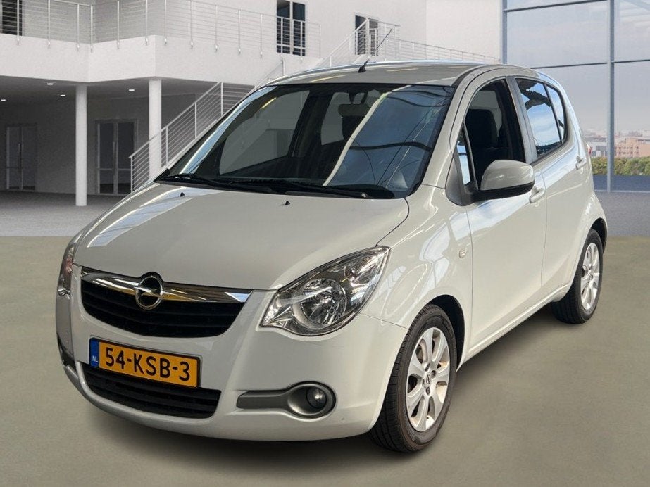 Opel Agila 1.2 Edition Automaat 78.850 km +NAP NL-auto, Auto's, Dealer onderhouden, 4 cilinders, Wit, Origineel Nederlands
