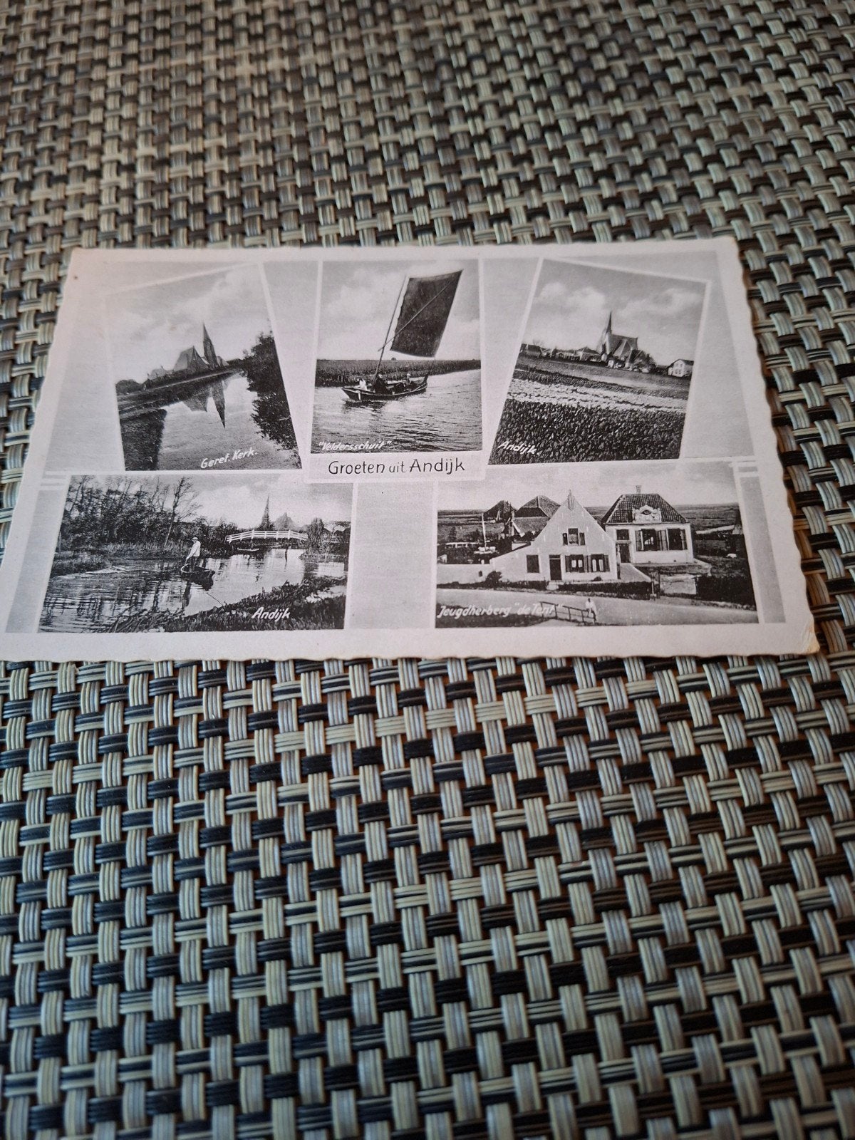 Groeten uit Andijk  1942, Verzamelen, Ophalen of Verzenden, 1940 tot 1960, Gelopen, Noord-Holland