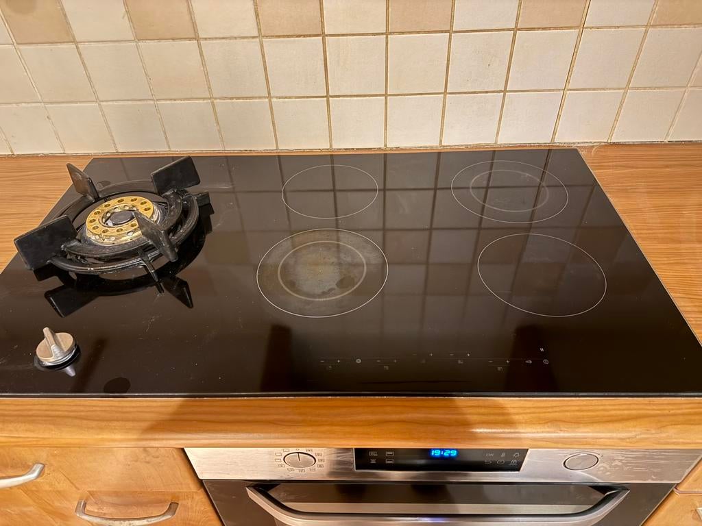 ATAG inductieplaat + gas, Witgoed en Apparatuur, Ophalen, Zo goed als nieuw, Inbouw, Inductie
