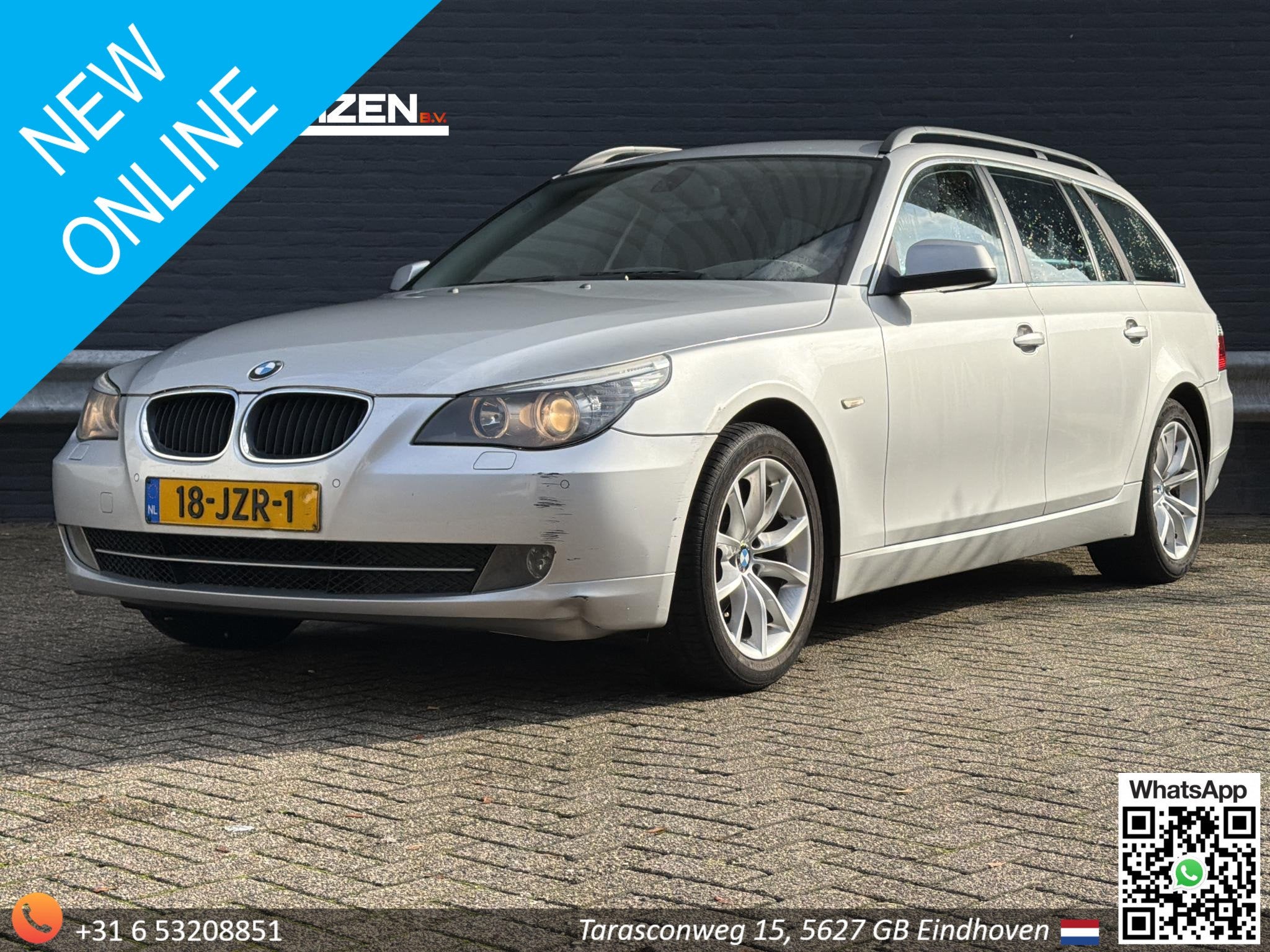 BMW 5-serie Touring 520i Corporate Lease Business Line Editi, Auto's, Automaat, Achterwielaandrijving, Zwart, 4 cilinders