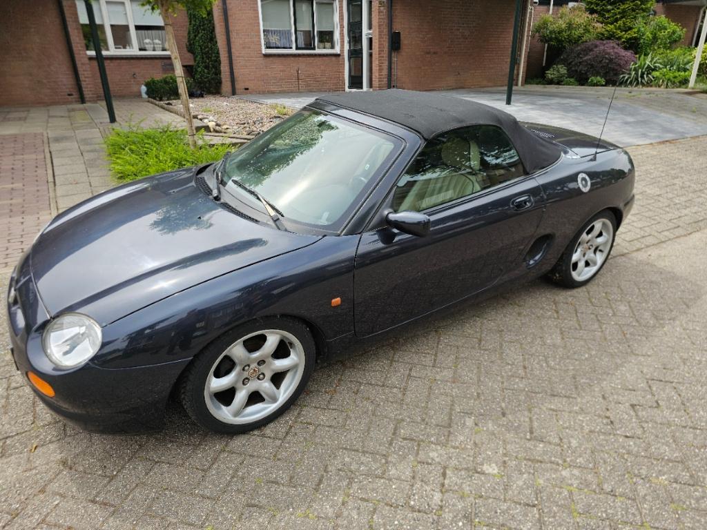 MG F 1.8 I 1999 Zwart, Auto's, MG, Particulier, F, Benzine, Cabriolet, Handgeschakeld, Origineel Nederlands, Zwart, Beige, Leder
