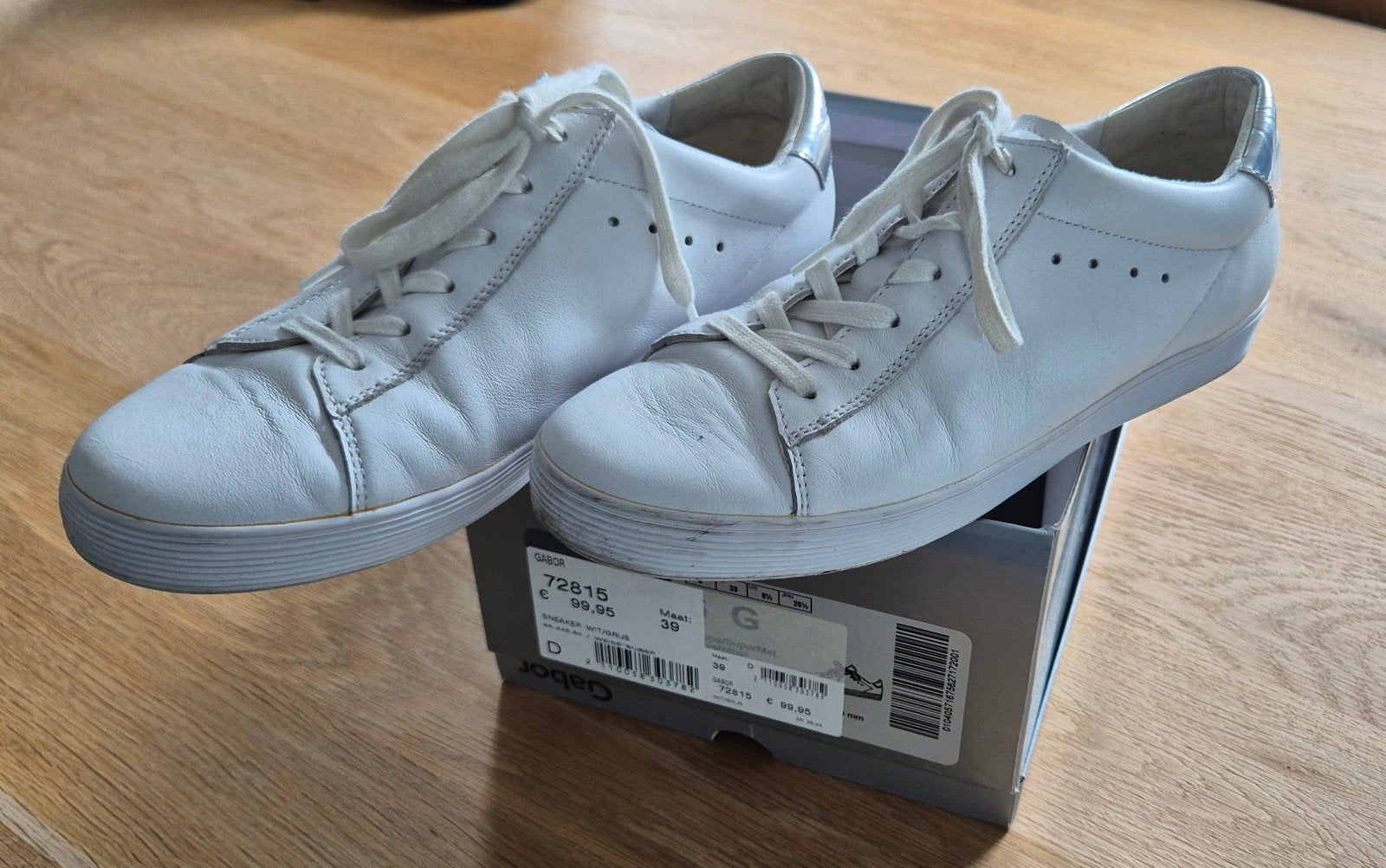 Gabor sneakers wit (leer, maat 39 G), Wit, Gabor, Ophalen of Verzenden, Sneakers of Gympen