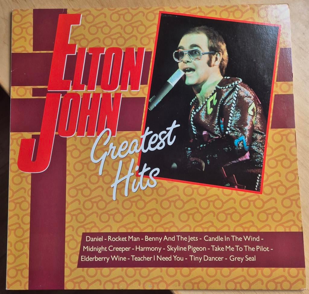 Elton John - Greatest Hits LP (Goede Staat), Ophalen of Verzenden, 1970 - 1979, Zo goed als nieuw, 12 inch