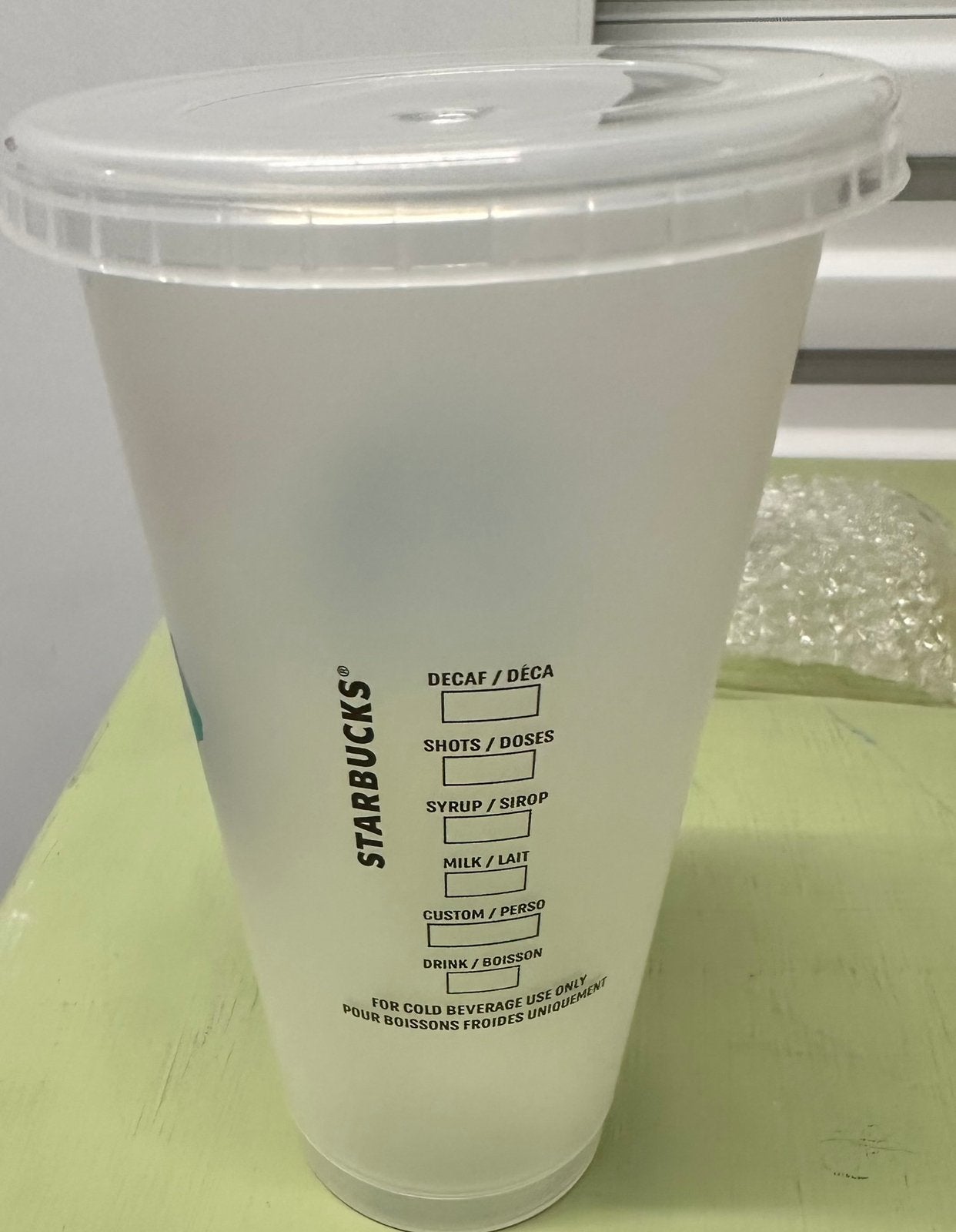 Zomerse Starbucks beker, Verzenden, Zo goed als nieuw, Overige kleuren, Beker of Kan
