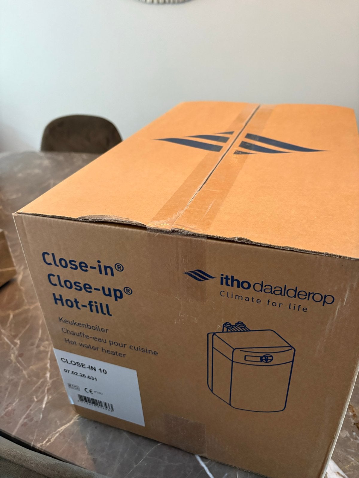 Nieuwe Itho Daalderop Close-in Keukenboiler 10L, Ophalen, Nieuw