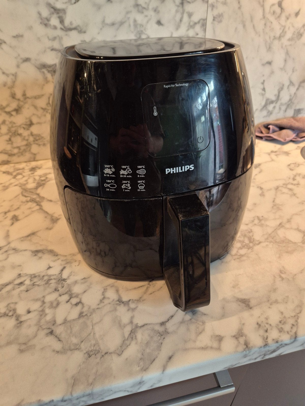 Philips Airfryer XL (3 liter), Ophalen of Verzenden, Gebruikt, Airfryer XL, 1000 t/m 1499 gram