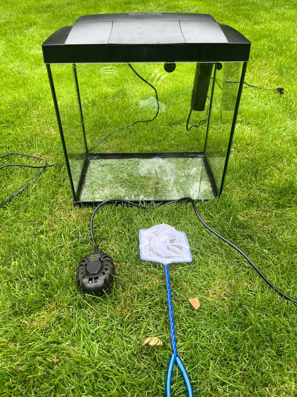 Compleet aquarium met verwarming, filter en belichting, Ophalen, Zo goed als nieuw, Leeg aquarium