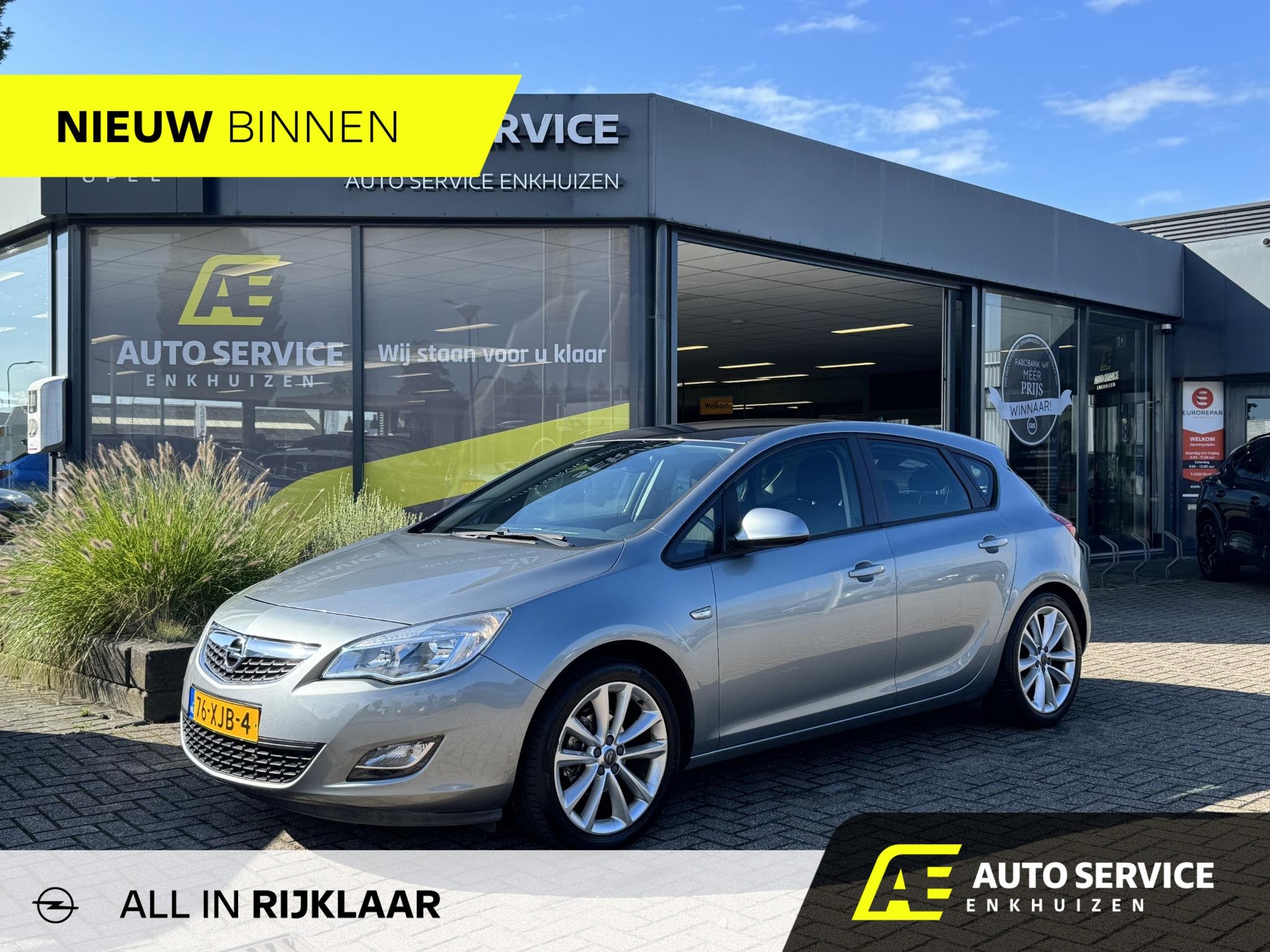 Opel Astra 1.4 Turbo Navi Edition 3 MND garantie incl beurt-, Voorwielaandrijving, Euro 5, Stof, Gebruikt