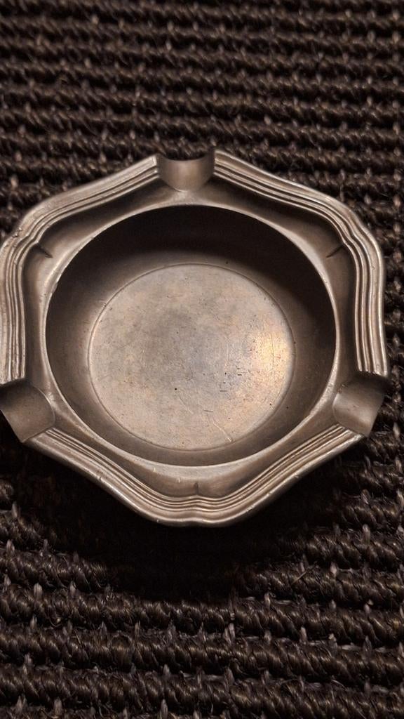 Hoogwaardige engeltjes tinnen asbak, Antiek en Kunst, Antiek | Tin, Ophalen of Verzenden