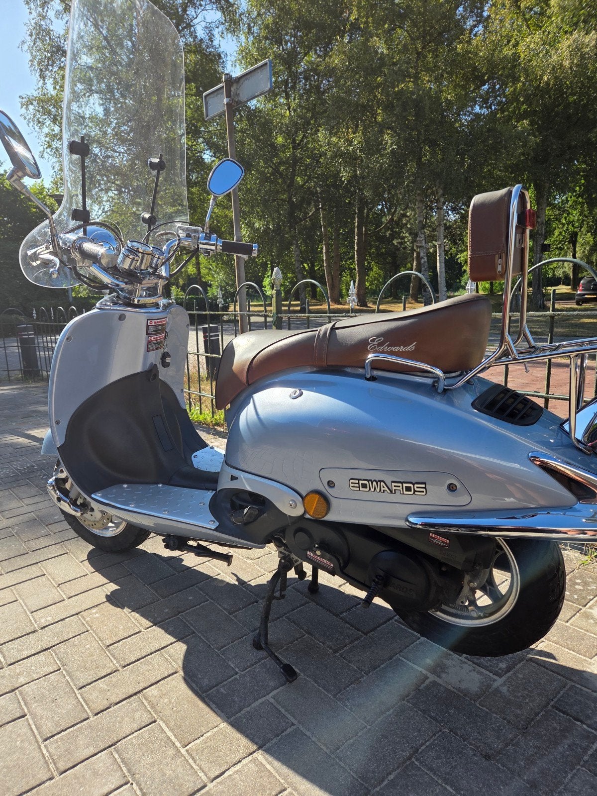 Edwards retro scooter, Ophalen, Zo goed als nieuw, Benzine, Overige merken