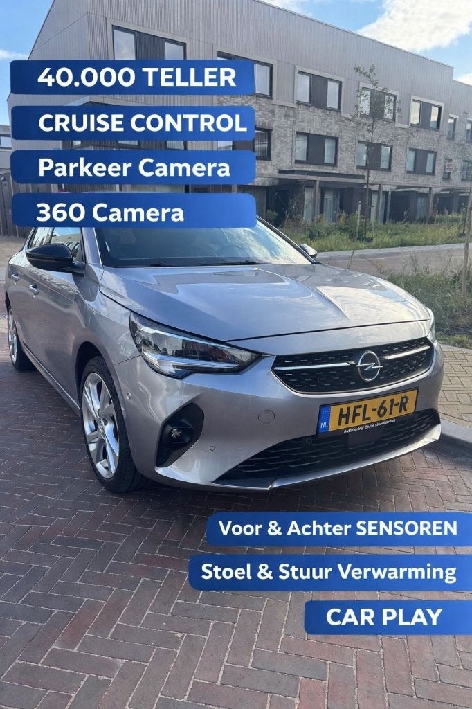 Opel Corsa 1.2 Edition 2020 | 360 Camera | 43.572 km | NAP, Auto's, Voorwielaandrijving, 74 pk, Zwart, 1199 cc