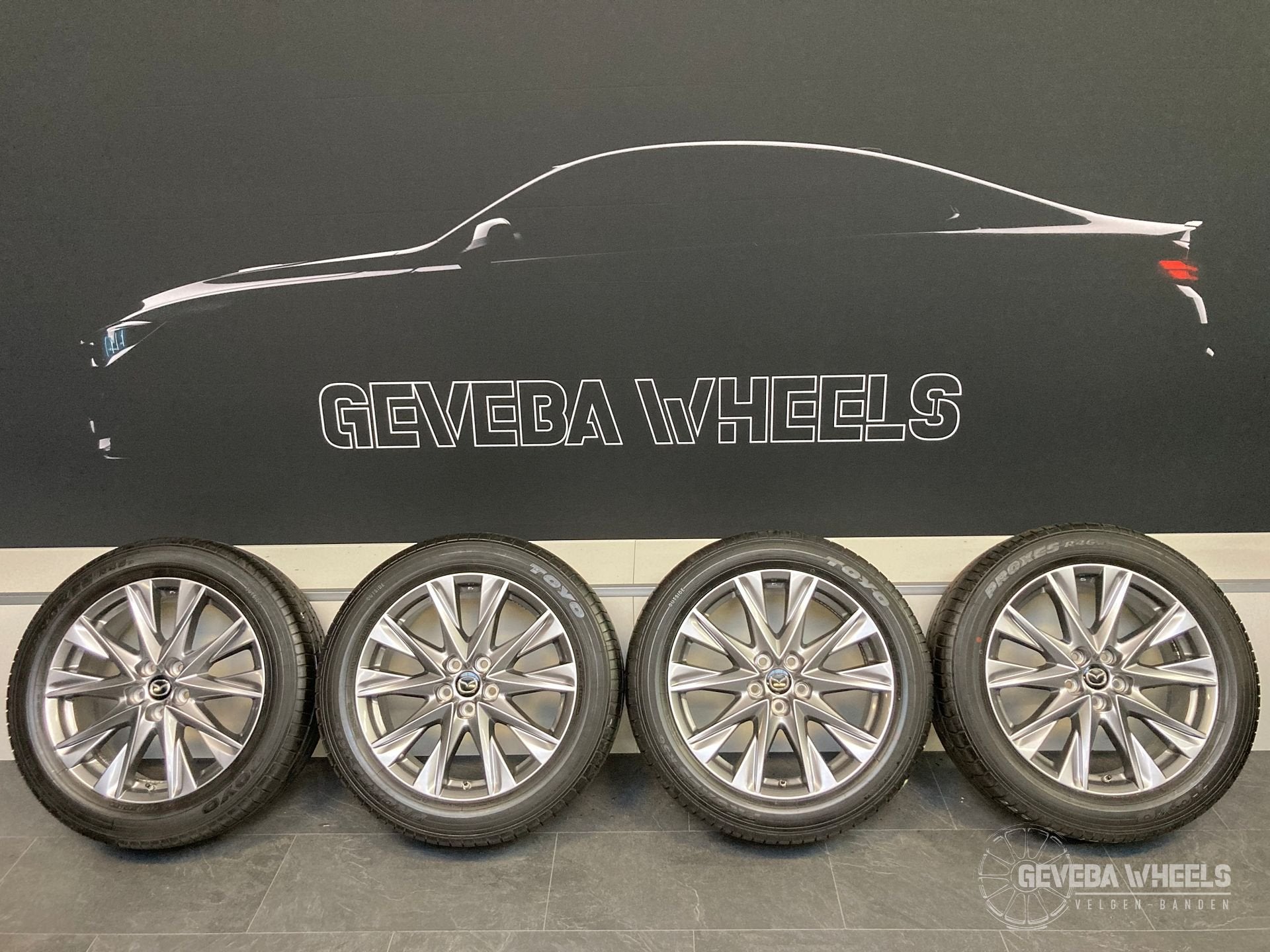 19'' originele Mazda CX5 velgen + banden 5x114.3 9965147090, 19 inch, Gebruikt, -, -
