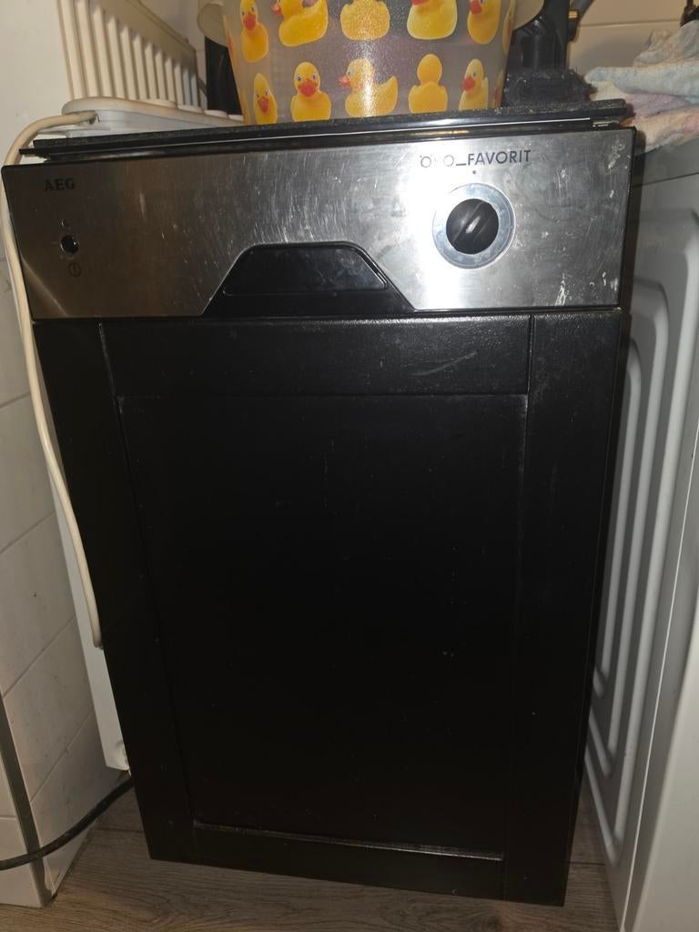 Compacte vaatwasser, zwart gespoten - ideaal voor camping, Gebruikt, Ophalen of Verzenden, Vrijstaand, Minder dan 45 cm