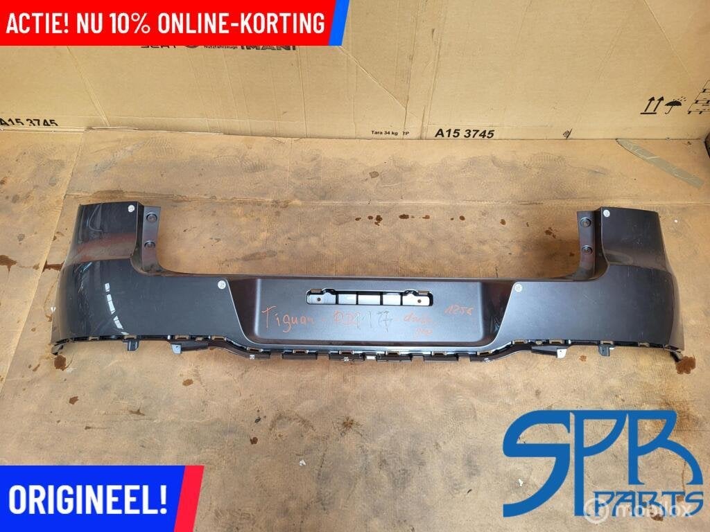 VW TIGUAN 5N0 FACELIFT ACHTERBUMPER LD7R BOVENSTE BUMPERHOES, Auto-onderdelen, Gebruikt, VOLKSWAGEN, Volkswagen, Ophalen of Verzenden