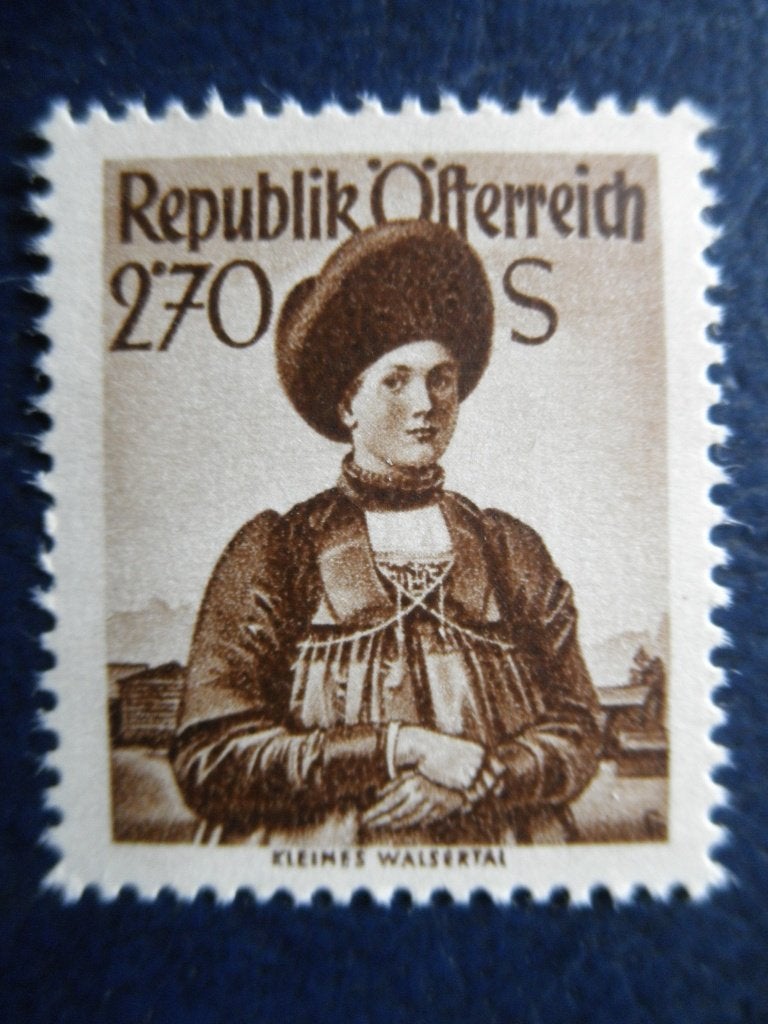 Postzeg. Oostenrijk 1948 klederdracht nr. 921 - cw 1,00 pf, Postzegels en Munten, Postzegels | Europa | Oostenrijk, Ophalen of Verzenden