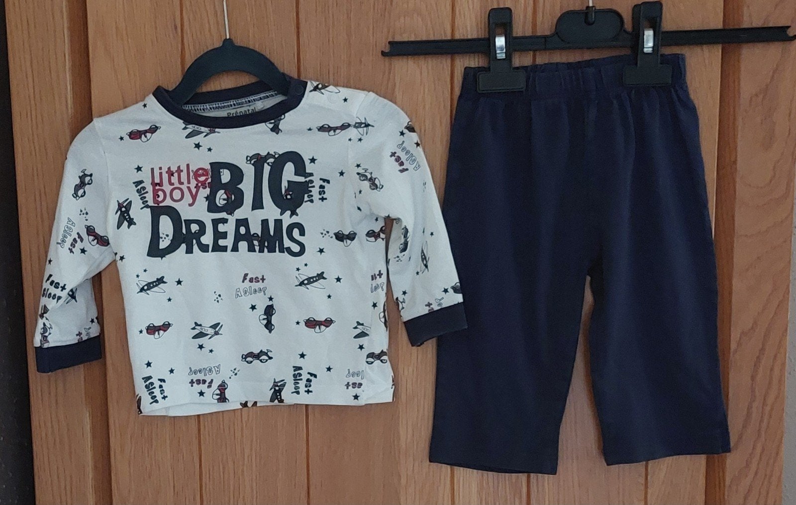 Prénatal pyjama setje: shirtje en broekje, maat 68, Nacht- of Onderkleding, Zo goed als nieuw, Jongetje, Prénatal