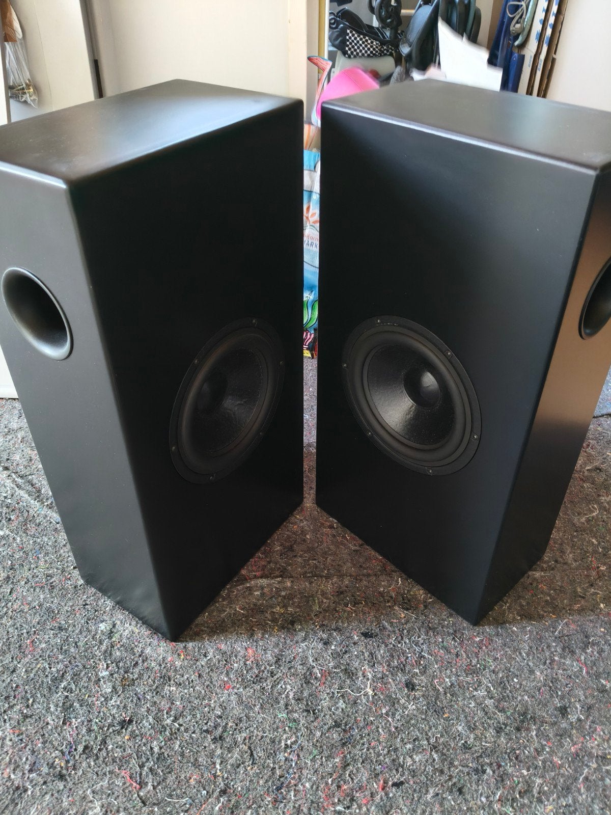 2 actieve subwoofer's met vifa 8inch en tripath plate amps., Overige merken, Ophalen of Verzenden, Zo goed als nieuw, Basreflex
