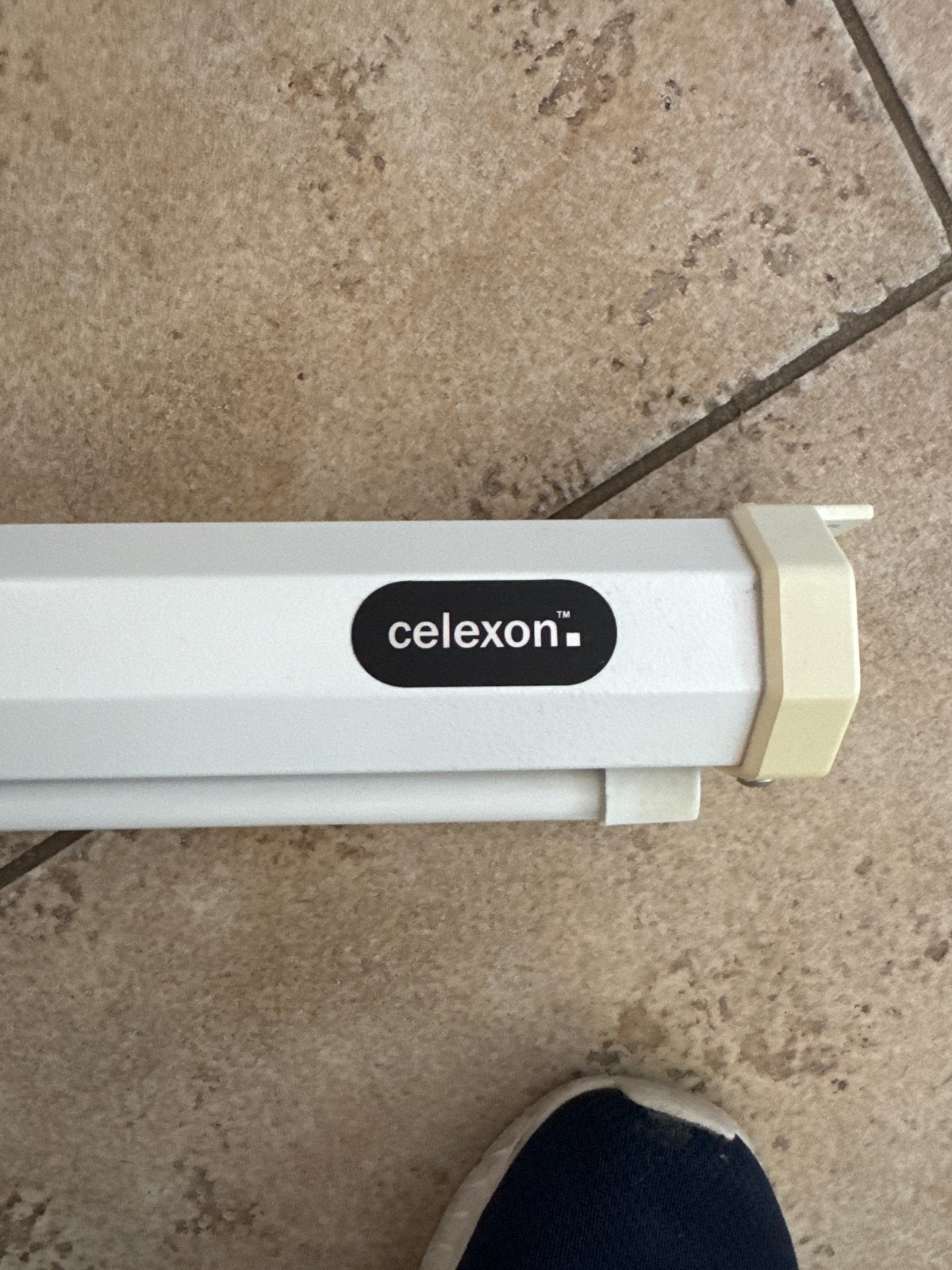 Celexon Projectiescherm - Handmatig oprolbaar, Ophalen, Handmatig, Gebruikt