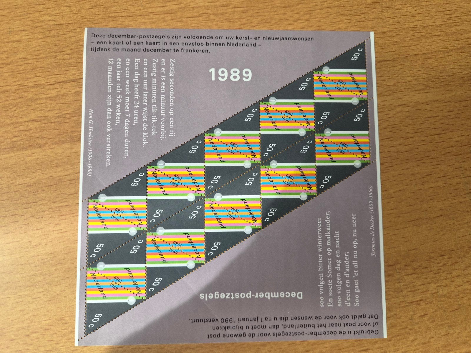 December zegels 1989, Ophalen of Verzenden