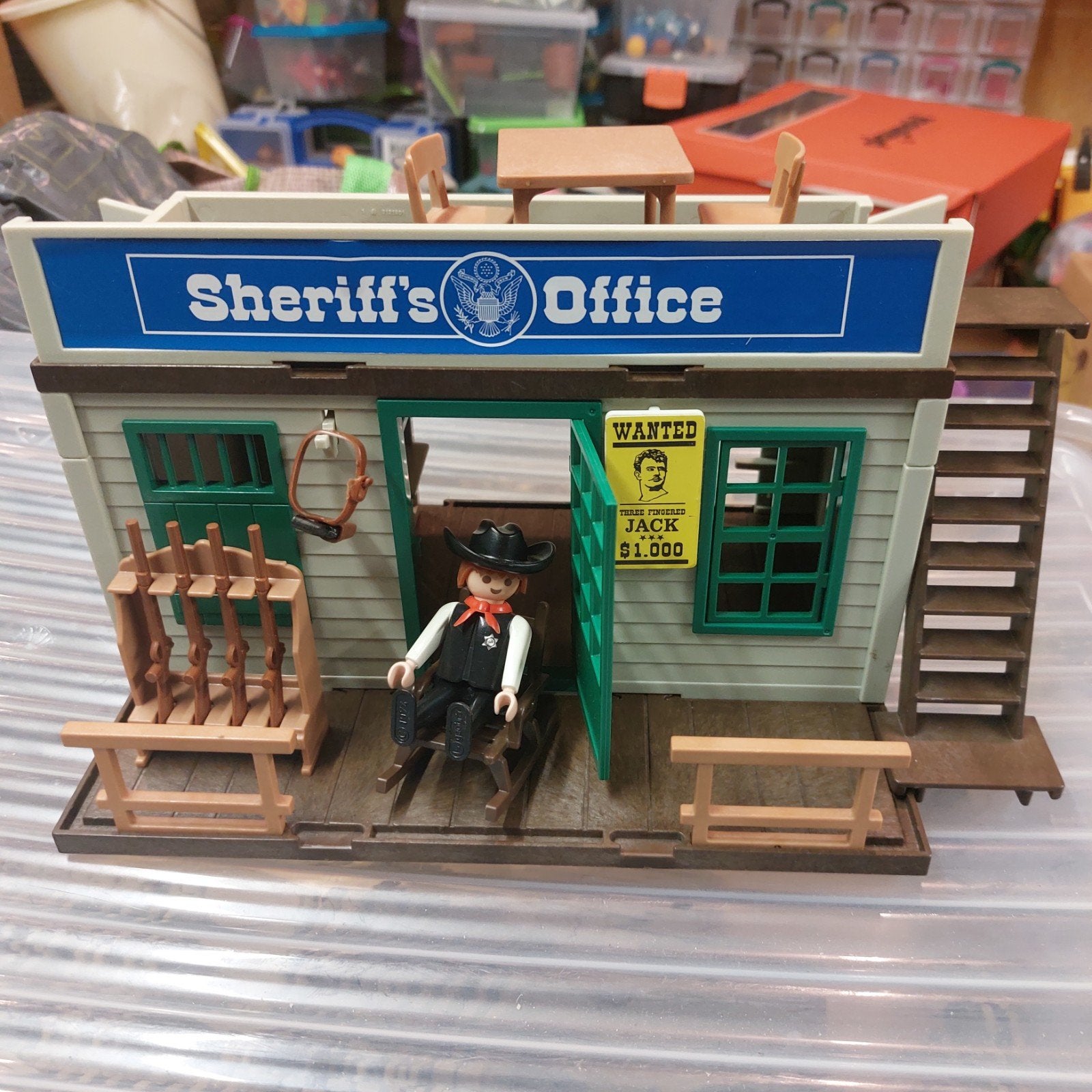 Playmobil 3423 Sheriff's Office - Western, Ophalen, Gebruikt, Gebouw, Complete set
