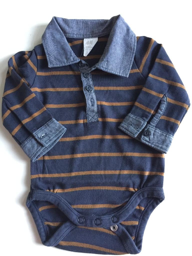 Polo romper van H&M maatje 62 nog NIEUW (N185), H&M, Nieuw, Ophalen of Verzenden, Jongetje