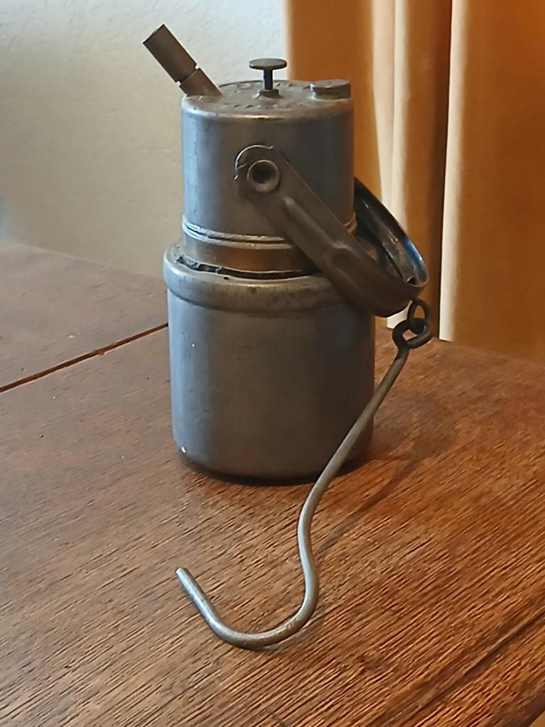 OUDE MIJNLAMP, IN EEN PERFECTE ORGINELE STAAT.., Ophalen of Verzenden