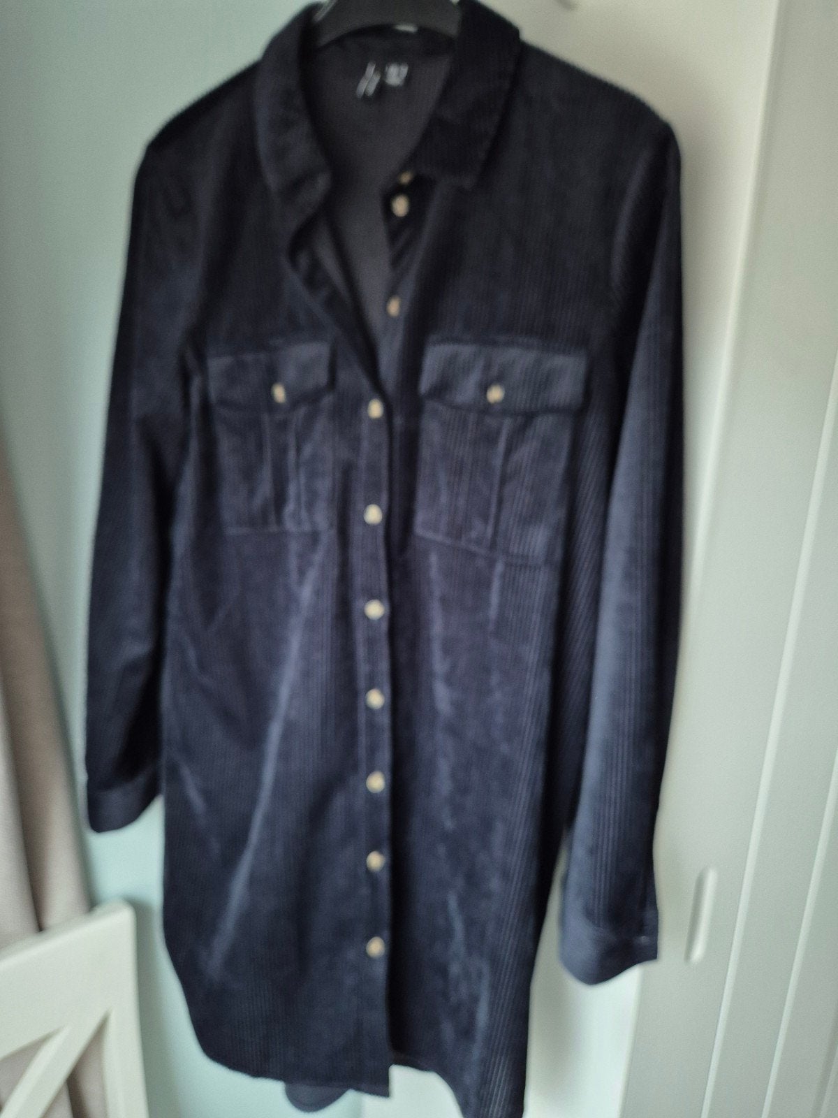 Vero Moda ribfluwelen blouse - Zo goed als nieuw, Maat 38/40 (M), Vero Moda, Zwart, Ophalen of Verzenden