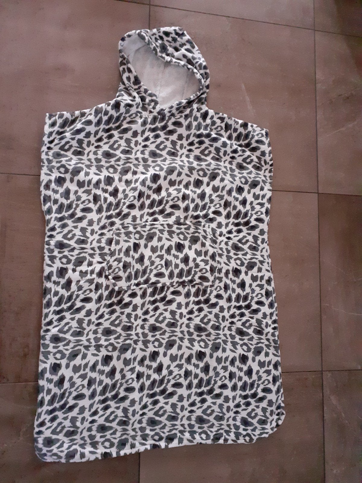 City Comfort Poncho Badjas Luipaardprint S/M, City Comfort, Ophalen of Verzenden, Zo goed als nieuw