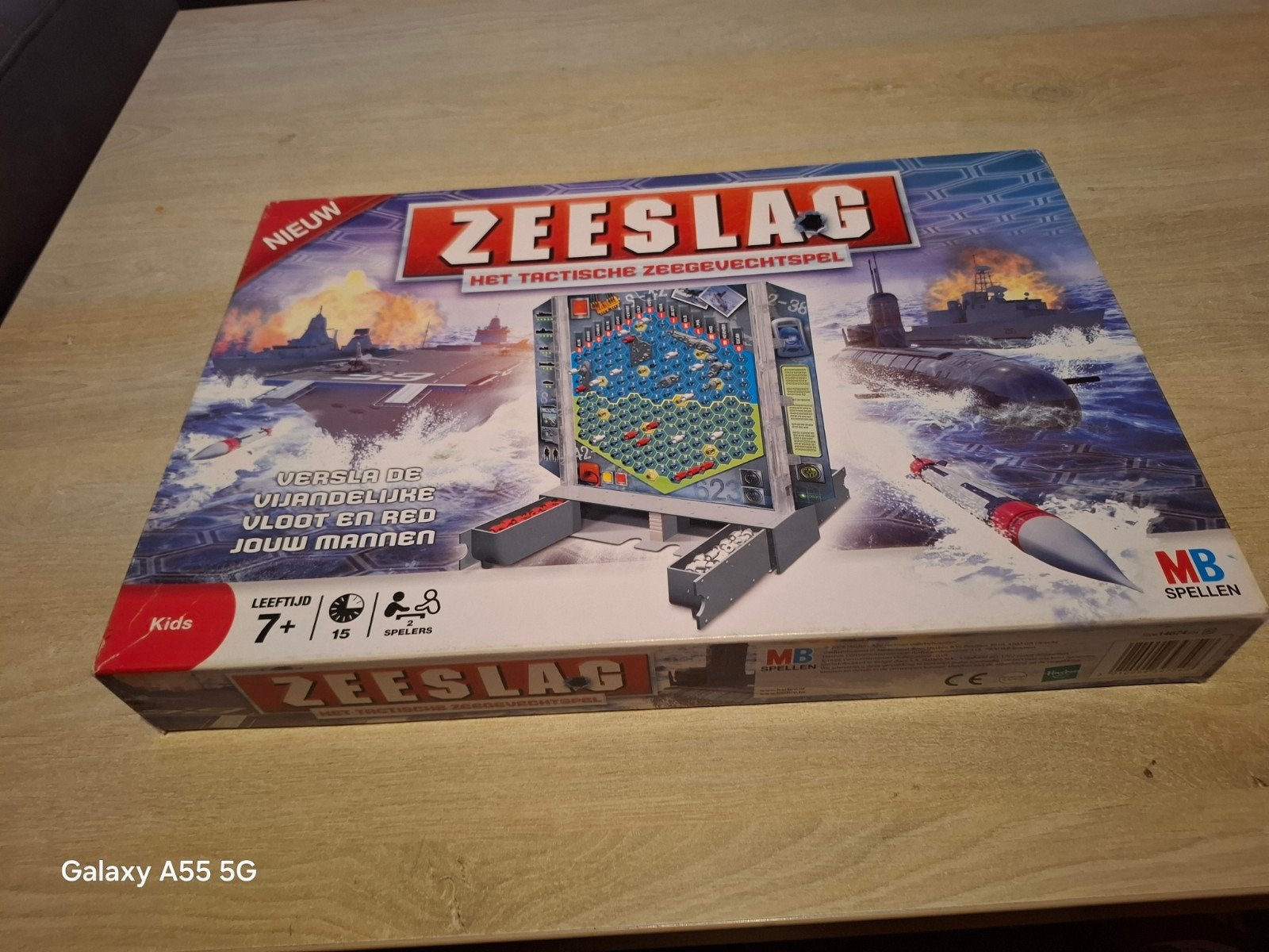 Zeeslag: Het Tactische Zeegevechtspel - Zo goed als nieuw, Hobby en Vrije tijd, Consumentenservice@hasbro.nl, MB Spellen, Een of twee spelers