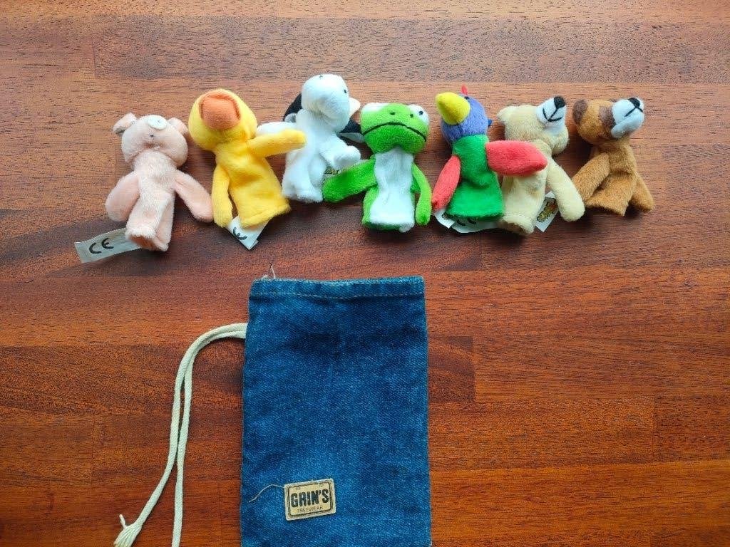 Vingerpoppetjes diverse beesten, Kinderen en Baby's, Ophalen of Verzenden