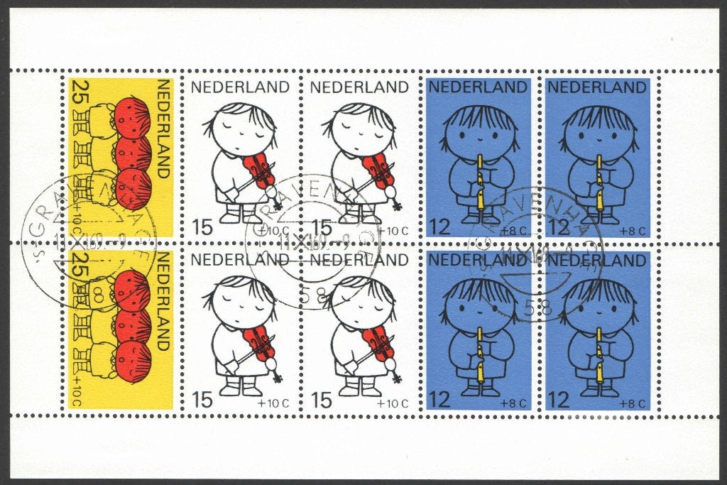 Nederland NVPH nr 937 gestempeld Kinderpostzegels 1969, Postzegels en Munten, Ophalen of Verzenden, Na 1940, Gestempeld