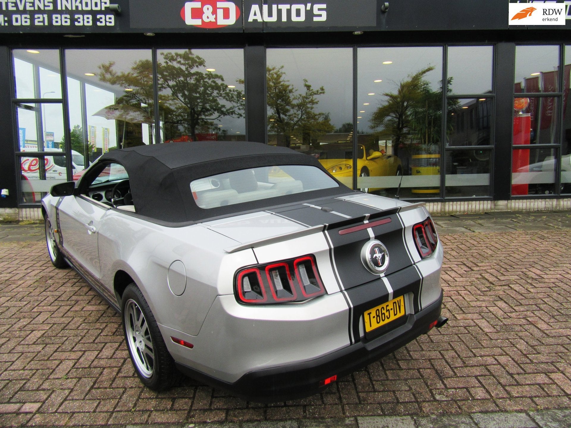 Ford USA Mustang 4.0 2010 UNIEKE SHOWCAR CABRIO FACELIFT, Auto's, Euro 5, Achterwielaandrijving, Gebruikt, Elektrische ramen