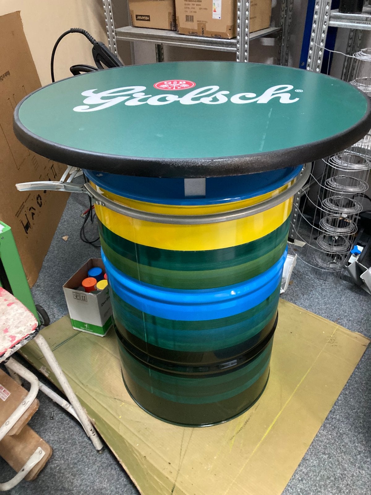 Grolsch bierton, Ophalen, Nieuw
