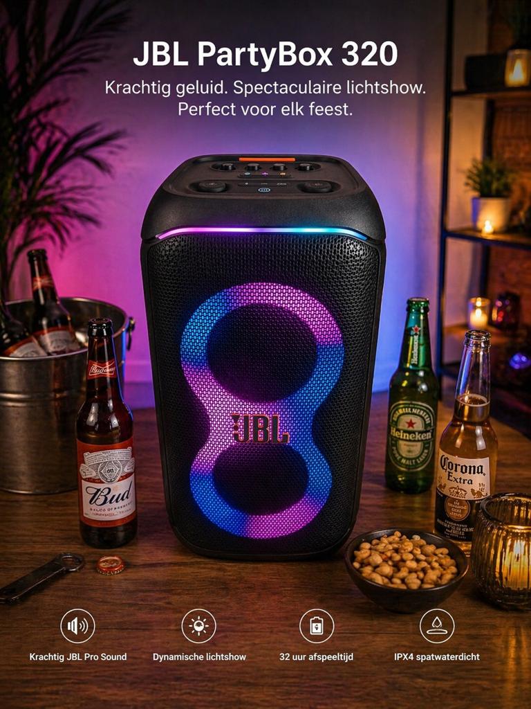 Jbl 320 te huur. Weekend €40, Ophalen, 120 watt of meer, Center speaker, JBL