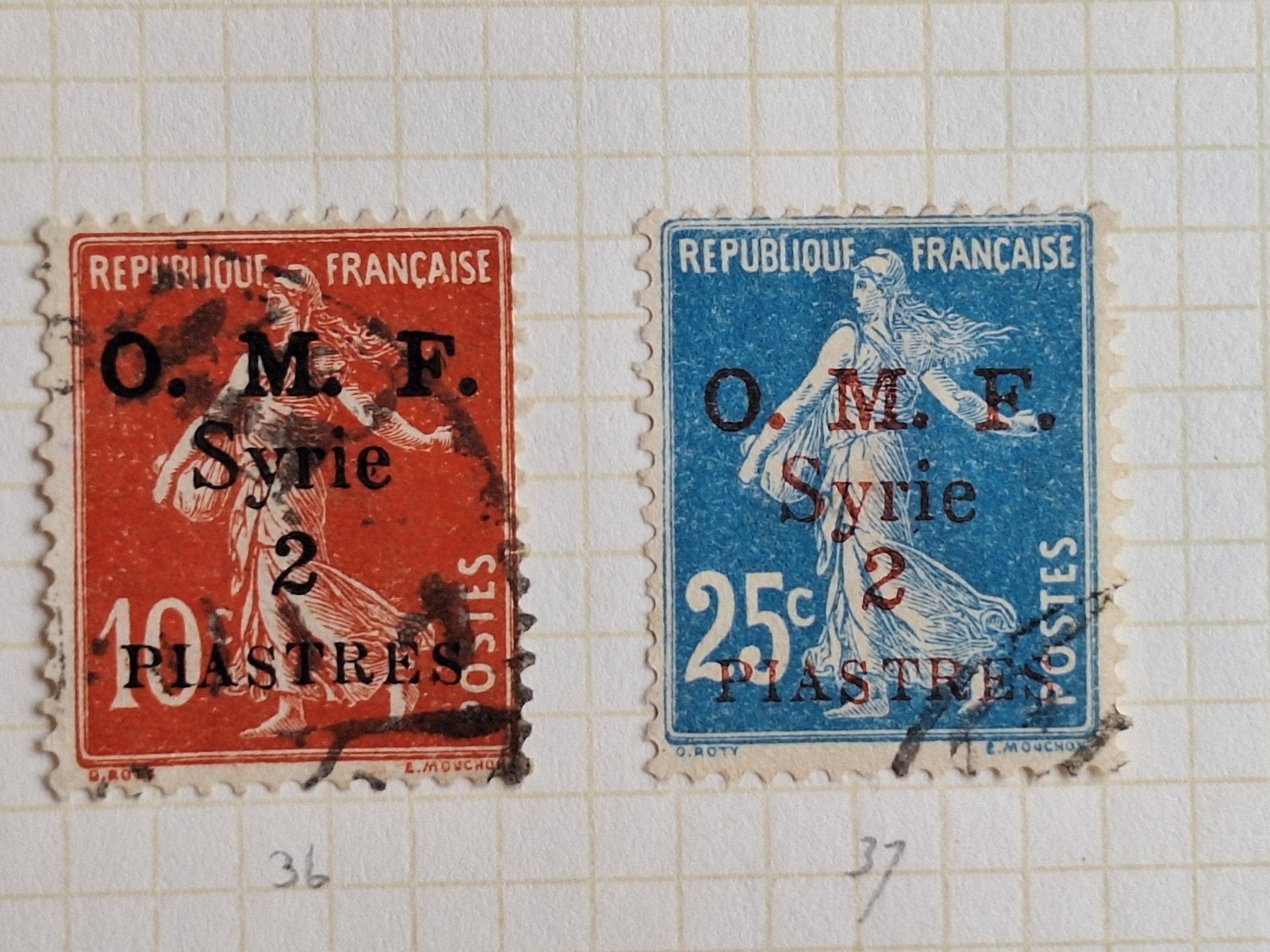 Zeldzame Franse postzegels Syrië 1, Verzenden