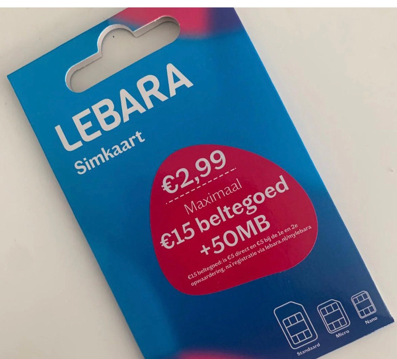 Lebara Prepaid Simkaarten 320 stuks, Telecommunicatie, Ophalen of Verzenden, Nieuw, Overige providers, Simkaart