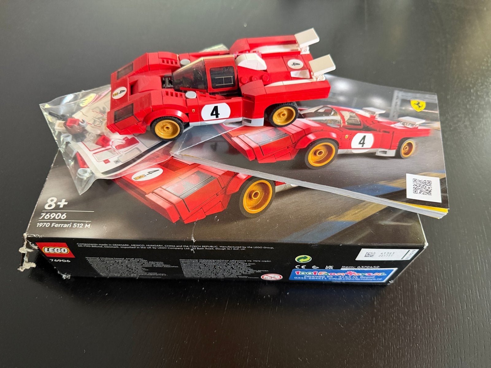 LEGO Speed Champions 1970 Ferrari 512 M (76906), Ophalen of Verzenden, Zo goed als nieuw, Overige merken