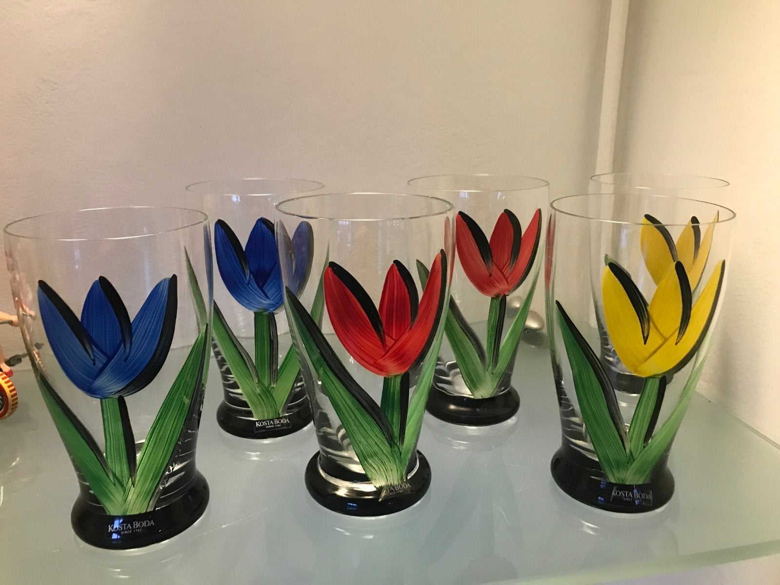 Kosta Boda Tulipa glazen set - 6 stuks, Ophalen