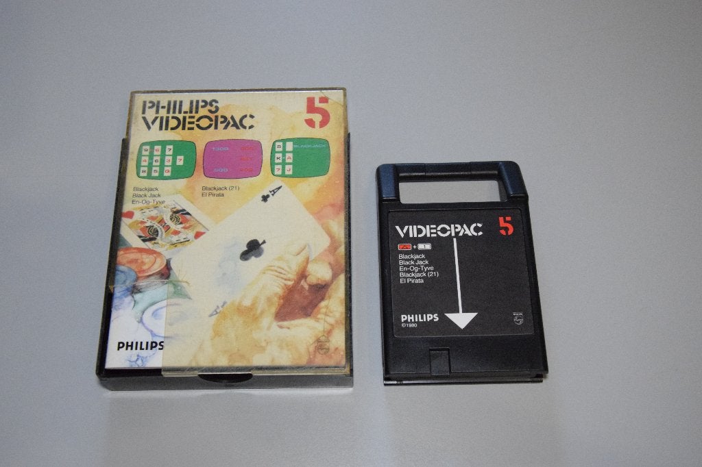 Philips Videopac : Blackjack (5), Spelcomputers en Games, Games | Overige, Gebruikt, Sport, 2 spelers, Vanaf 3 jaar, Ophalen of Verzenden