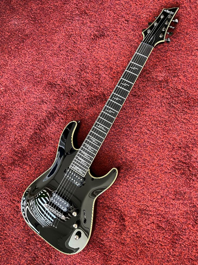 Schecter C7 Blackjack 7-snarige gitaar, Ophalen, Zo goed als nieuw, Solid body, Overige merken